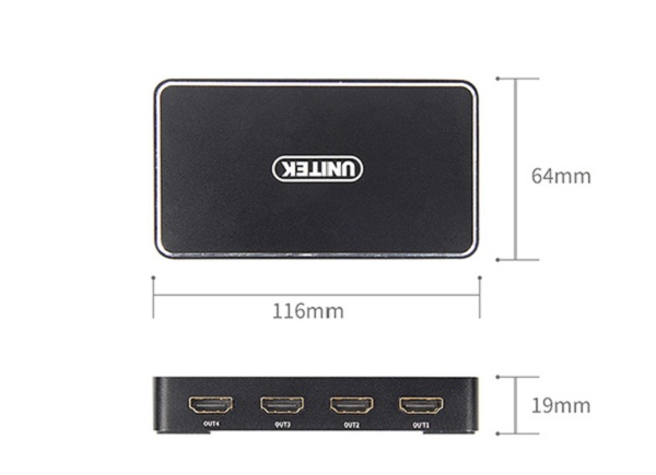 Bộ chia HDMI 1 ra 4 Unitek Y-HD12005